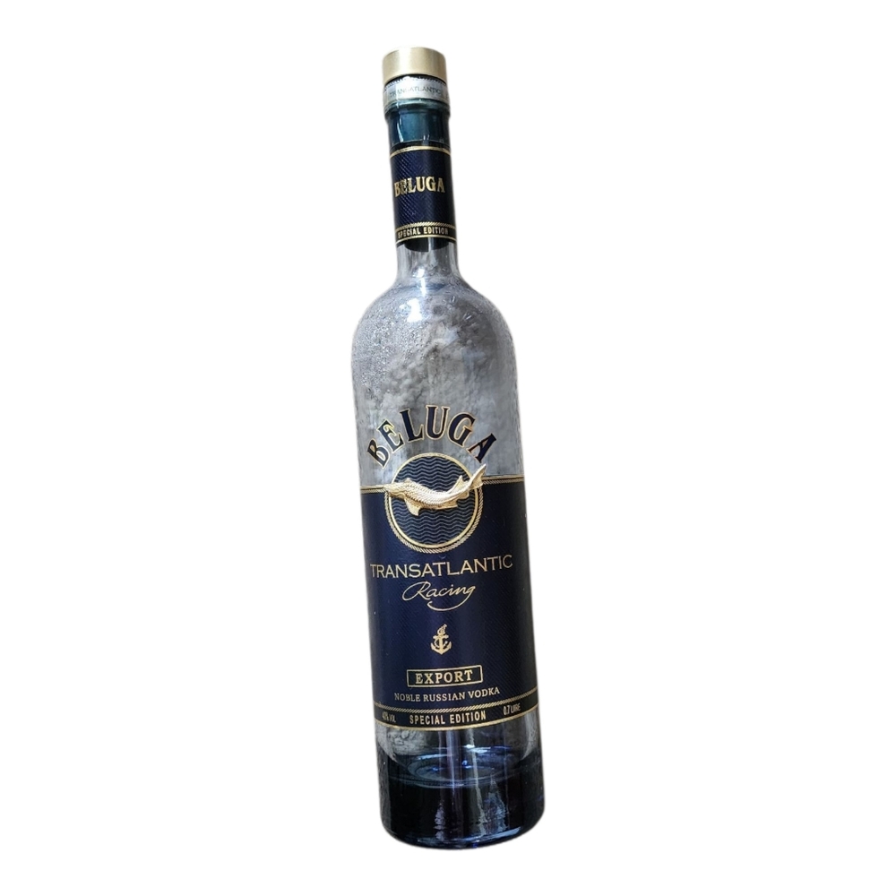 BELUGA TRANSATLANTIC RACING RUSSIAN VODKA 750ml SPECIAL EDITION EMPTY BOTTLE